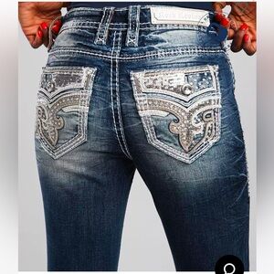 ROCK REVIVAL-Amberlight Mid-Rise Ankle Skinny Jean 30